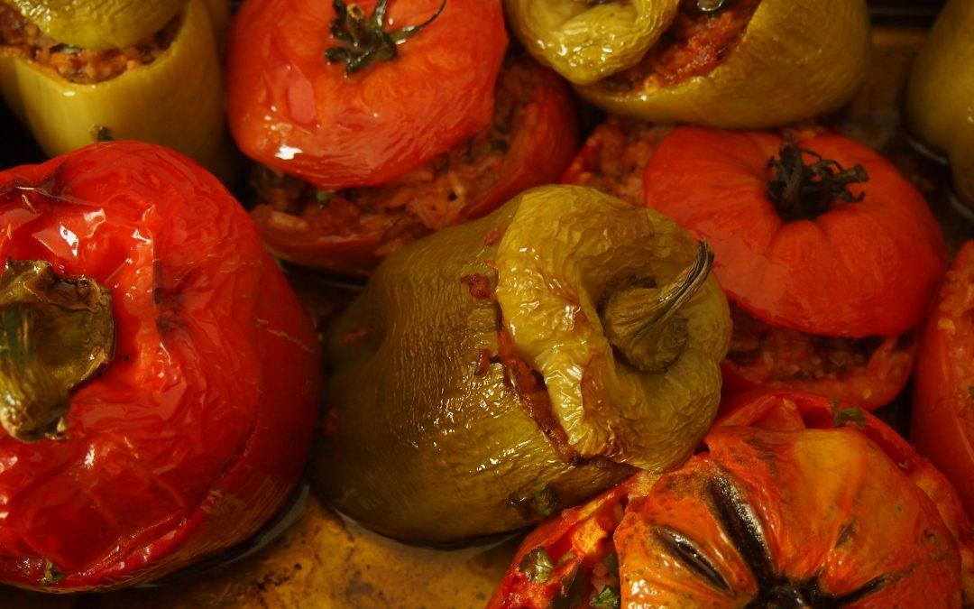 Französisches Ratatouille - gefüllte Paprika