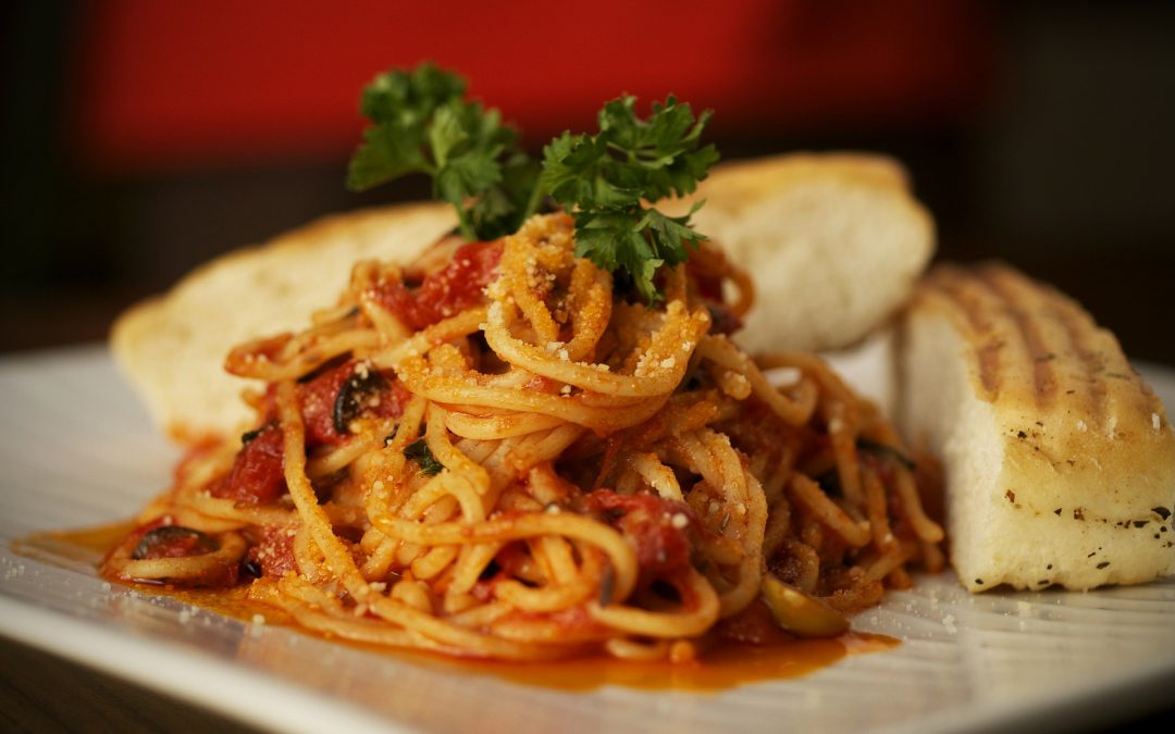 Spaghetti griechische Art